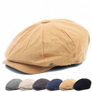 Gorra de Lino Estilo Newsboy para Hombre, Moda al por Mayor, Verano - Product Image 1