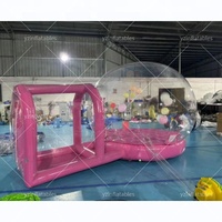 Soldes Exceptionnelles Tente Dôme Gonflable Transparente en PVC, Maison Bulle Claire avec Souffleur pour Ballons Volants à l'Intérieur – Modèle Rebondissant