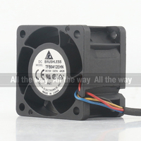 Delta 5V 24V 48V DC 12V 0.87A AC EC 4028 40X40X28MM 4CM Violent Double Roulement À Billes PWM Serveur Convertisseur TFB0412EHN Ventilateur De Refroidissement
