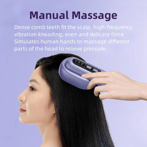 Masseur de cuir chevelu électrique à micro-courant multifonctionnel Peigne de beauté du visage à micro-courant pour la croissance des cheveux Masseur de tête - Product Image 6