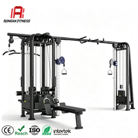 Équipement de gym multifonctionnel sur mesure à 5 stations, machine de fitness robuste en acier, entraîneur complet commercial