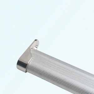 Soporte ovalado para tubo de armario, de aleación de zinc y acero, base de flanqueado para riel de barra de armario - Product Image 4
