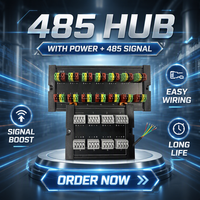 Hub RS485 de qualité industrielle, configurations à 7 ports et 13 ports pour la connexion de plusieurs unités d'acquisition de données, dispositif de communication