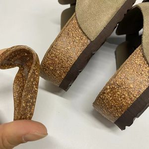 Pantuflas Burken 100% de Cuero Vacuno de Primera Calidad para Hombre y Mujer, Zuecos de Corcho con Plantilla Suave, Zapatos Mule para el Hogar o Exteriores, Mocasines Casuales - Product Image 4