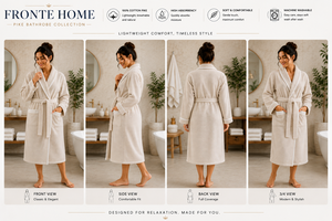 Lightweight 100 Cotton <b>Waffle</b> Weave Hotel <b>Bathrobe</b> Custom Soft Breathable Pike Kimono Robe Wholesale For Spa - Product Image 5