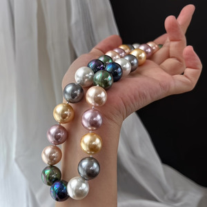 <span class=keywords><strong>Collar</strong></span> de Perlas de Imitación Grandes de 14 mm para Mujer, <span class=keywords><strong>con</strong></span> un Diseño Bohemio y un Efecto Minimalista de Cambio de Color - Product Image 2