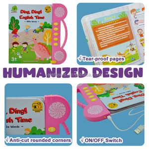 ELETREE <span class=keywords><strong>Livre</strong></span> électronique interactif <span class=keywords><strong>pour</strong></span> enfants DING DING English Time Mes premiers mots <span class=keywords><strong>Livre</strong></span> sonore <span class=keywords><strong>pour</strong></span> enfants - Product Image 6
