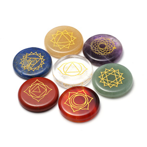 Cristal Agate Chakra Pierre Ensemble En Gros Coloré Énergie Pierre Sept Chakras Pierre Bouddhisme Naturel Feng Shui Décoration de La Maison - Product Image 5