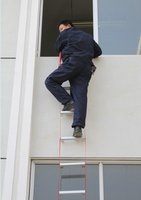 Échelle d'évacuation d'incendie télescopique pliable en aluminium YIDING YD5-1A3 à 2 ou 3 étages, design moderne, capacité de 300 lb, garantie de 5 ans