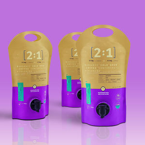 친환경 재사용 1L 3L 5L 와인 백 탭 밸브 디스펜서 음료 포장 커피 주스 우유 BIB 백인박스 손잡이 포함 - Product Image 6