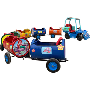 Nhà máy trẻ em công viên giải trí cưỡi sơn xô tàu nhỏ trẻ em cưỡi xe lửa nhỏ ngoài trời thiết bị sân chơi trẻ em - Product Image 4