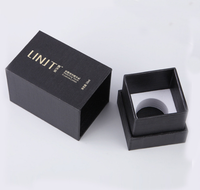 Emballage rigide noir pour cosmétiques, boîte de parfum rigide, vide, Logo personnalisé, chine, cadeau de luxe, bouteille de parfum, vente en gros, 10 pièces