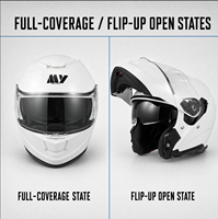 Casque de moto modulaire ECE 22.06, ABS, intégral, à libération rapide, certifié DOT, double visière, visière interne transparente, rouge