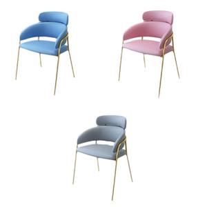 Sillas de comedor de madera maciza de lujo ligeras, estilo artístico de hierro occidental para postre, tienda de té de la leche, mesa de comedor para personal, mesas de sofá - Product Image 5