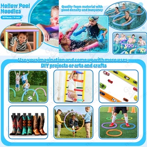 Ggntkids logotipo personalizado 1,2 m 1,5 m tubo palo espuma nadar núcleo sólido hueco playa agua fideos flotador natación EPE piscina fideos - Product Image 4