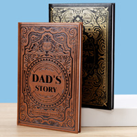 Couverture de carnet de voyage artisanale pour papa, carnet de notes en similicuir, cadeau en stock, style biblique
