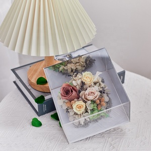 Regalo di san valentino alla sua ragazza rose fatte da te conservate fiori eterni scatola regalo specchio con lunga durata 3-5 anni - Product Image 6