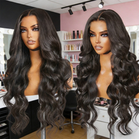 Perruque brésilienne ondulée de 30 à 40 pouces, 13x4 13x6 HD transparente, en cheveux humains, fournisseur, perruques frontales en dentelle ondulée bouclée sans colle pour femme