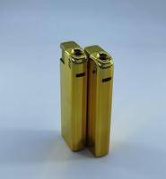 Briquet coupe-vent rechargeable en métal doré de haute qualité, design européen, prix de gros usine, vente chaude