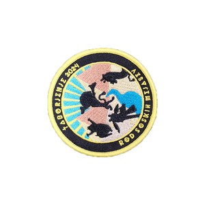 All'ingrosso alla rinfusa non minimo cucire su abbigliamento toppe Logo personalizzate ricamate in ferro personalizzato su toppe ricamate toppe ricamate - Product Image 5