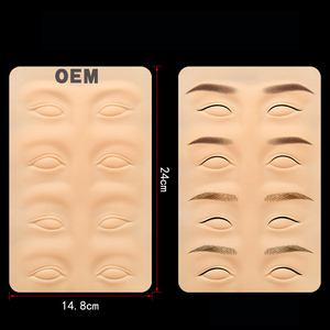 Wholesale OEM <strong>PMU</strong> 3D Face Eyebrow <strong>Lip</strong> Makeup Silicone Practice Skin Eyebrow <strong>Lip</strong> Blank Tattoo Practice Teaching Skin - Product Image 6