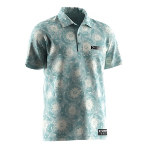 Camiseta Deportiva Sublimada al por Mayor, Manga Corta, Camisa Polo de Golf de Manga Larga con Botones, Camisas Formales de Alta Calidad para Hombre, Estilo Casual - Product Image 3