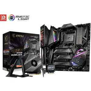 MSI MEG X570 GODLIKE游戏主板，带有AMD AM4插座X570芯片组wi-fi 6扩展-ATX支持2nd和3ren AMD Ryzen