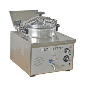 Huakai Electric Tabletop Pressure Fryer 16L Commercial Grade Stainless Steel For Fried Chicken - Product Image 4