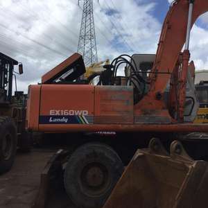 Buen Precio usado rueda excavadora andante EX160WD en buenas condiciones con ingeniero para venta - Product Image 1