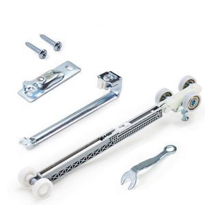 WEKIS Herrajes Industriales para Puertas Correderas de 3 Ruedas con Cierre Suave, Rodamientos de Aleación de Zinc Duraderos de Alto Rendimiento - Product Image 1