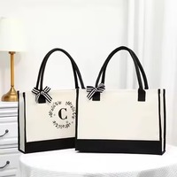 Bolso Tote de yute ecológico de tamaño personalizado, arpillera lisa con estampado de logotipo para viajes y regalos, patrón de letras de compras