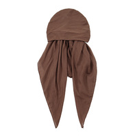 Foulard pré-noué prêt-à-porter pour femme en rayonne douce avec bande élastique, Turban Tichel, Foulard à longue queue, Vente en gros