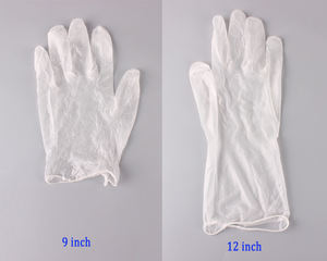 थोक मूल्य निर्माता गुणवत्ता pvc/विनाइल परीक्षा का उपयोग पाउडर मुक्त स्पष्ट दस्ताने - Product Image 3