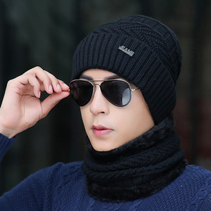 2021 nuevo diseño de alta calidad Beaine sombreros de punto de <span class=keywords><strong>lana</strong></span> con forro polar y grueso protector de orejas hombres <span class=keywords><strong>gorro</strong></span> de punto con piel interior - Product Image 4