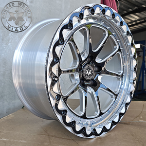 Jantes de course forgées VIAOL, véritables jantes Beadlock 15, 17, 18 pouces compatibles avec Mustang GT500, GTR35, R33, Supra, BMW G20, E92, Corvette. - Product Image 2