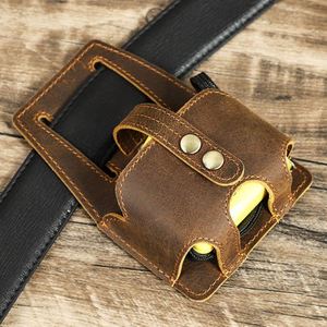 Étui à mètre ruban en cuir de vachette avec clip ceinture, durable, moderne, HR MM-260410, portable, expédition rapide, peut contenir et organiser - Product Image 4