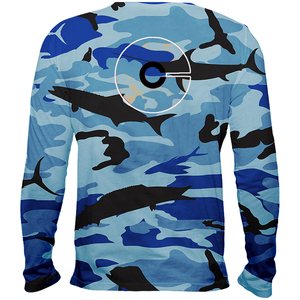 ชุดตกปลาแบบระเหิดแขนยาวผ้า SPF แขนยาวรังไหม2023 UV สินค้ามาใหม่ - Product Image 2