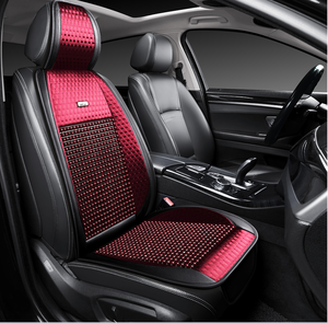 Nouvelle conception, cuir + perles en bois, ventilation, style sportif, compatible airbag, couleurs personnalisables, housses de siège de <span class=keywords><strong>voiture</strong></span> universelles, <span class=keywords><strong>coussin</strong></span> - Product Image 5