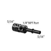 Adaptateur droit SUMEICHI pour ligne de carburant à déconnexion rapide 5/16" vers 5/16" avec port NPT 1/8" pour capteurs d'éthanol