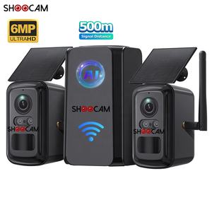 מערכת אבטחה הבית 500m wifi מחזר ערכה מצלמה סולארית חיצוני ip66 לילה חזון גילוי אנושי רשת cctv - Product Image 1