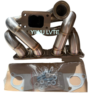 Colector de escape turbo T3 serie K FG2 FA5 de acero inoxidable SS304 listo para enviar para Honda Civic Si 8.ª generación 06-11 Honda K Swap K20 K24 T3 Ramhorn - Product Image 3