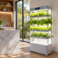 Équipement de culture hydroponique verticale moderne à prix d'usine, jardinière intelligente Bluetooth LED pour débutants pour cultiver des micro-légumes