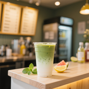 定制标志波巴奶茶泡沫茶杯12盎司16盎司24盎司带盖聚丙烯塑料果汁杯 - Product Image 6