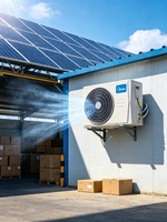 DGWG2-ACDC-12K Deye Climatiseur Solaire Hybride ACDC 12000 BTU T3 Haute Température, Unité Murale Split, Économie d'Énergie Domestique, Sauvegarde Automatique du Climatiseur