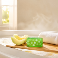 Savon artisanal au melon miel, visage et corps, huile essentielle de fruits, nettoyage en profondeur rafraîchissant, tous types de peau, OEM ODM 200g