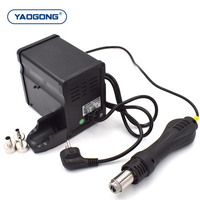 Station de Retravail à Air Chaud YAOGONG 858A 700W avec Ventilateur Sans Balais, Anti-Statique, Température Réglable, Corps Métallique, Outil de Réparation pour SMD, BGA, Téléphones et PCB
