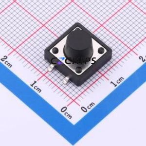 KH-12X12X8H-SMT Tactile Switch SMD,12x12mm Switch ( Switch Length: 12mm )( Switch Width: 12mm )( Switch Height: 8mm ) - Product Image 1