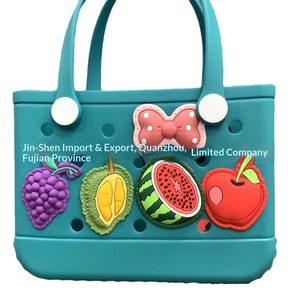 <span class=keywords><strong>Sac</strong></span> de plage carré en PVC, fourre-tout ajouré, <span class=keywords><strong>sac</strong></span> à <span class=keywords><strong>main</strong></span> à motif dessin animé, avec bouton-pression ouvert, motif floral, pour accessoires de plage transfrontaliers - Product Image 5