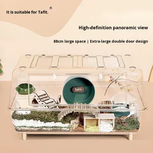 <span class=keywords><strong>Cage</strong></span> de <span class=keywords><strong>hamster</strong></span> en acrylique Tafit de 88cm pour <span class=keywords><strong>hamster</strong></span> nain, <span class=keywords><strong>hamster</strong></span> syrien avec vue entièrement transparente, petite maison de <span class=keywords><strong>hamster</strong></span> pour animaux de compagnie - Product Image 5