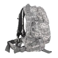 Sac à dos tactique de combat de voyage en plein air imperméable en polyester Doublesafe avec fermeture éclair tendance 60L, grands sacs Mochila